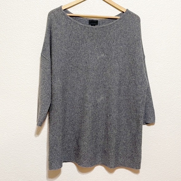 J.CREW 100% Italian CASHMERE Mid Sleeve Sweater Size L - Picture 1 of 11